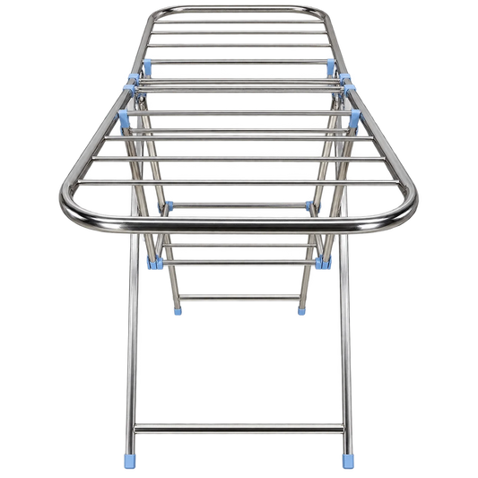 Foldable Stainless Steel Clothes Drying Rack with Gullwing Wings