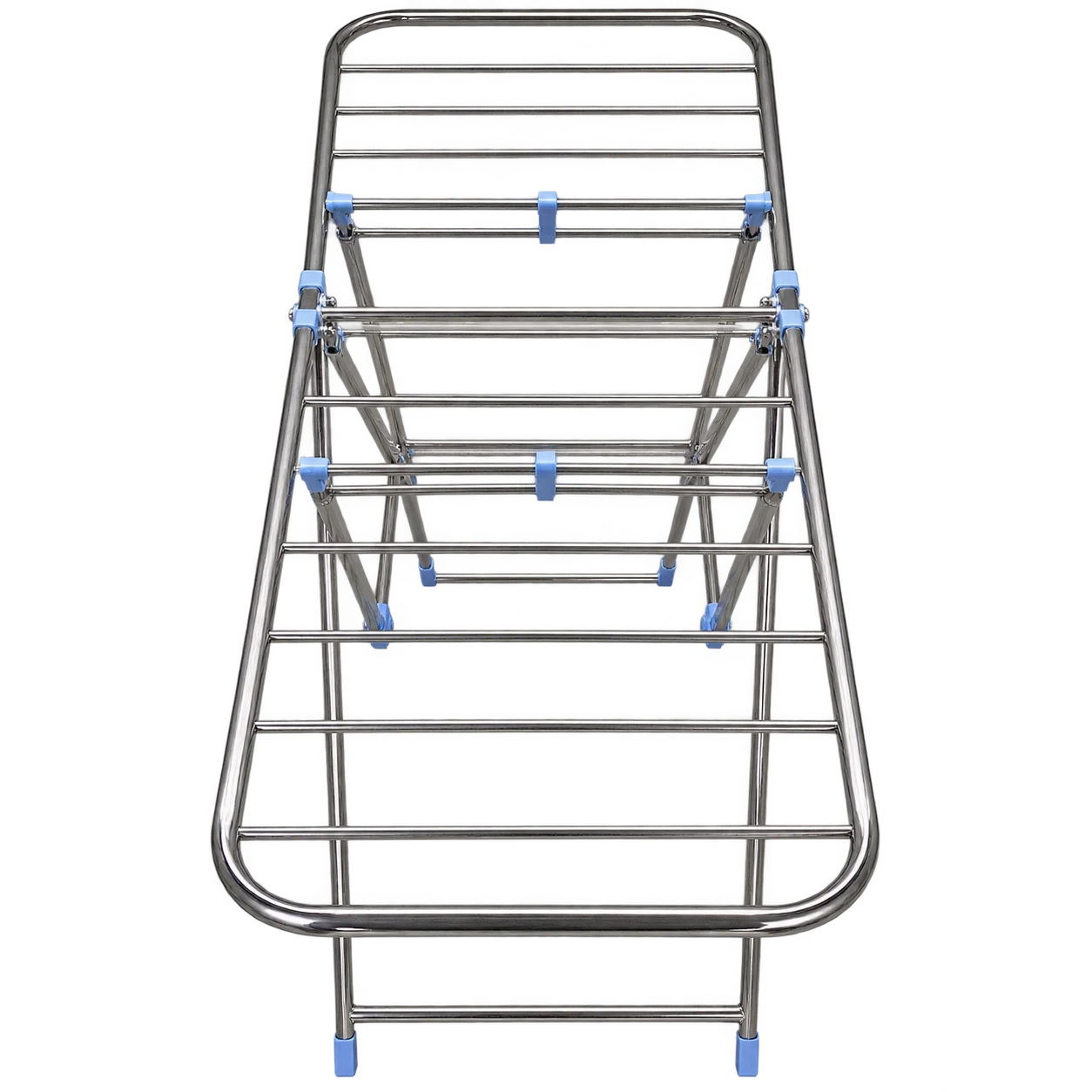 Foldable Stainless Steel Clothes Drying Rack with Gullwing Wings