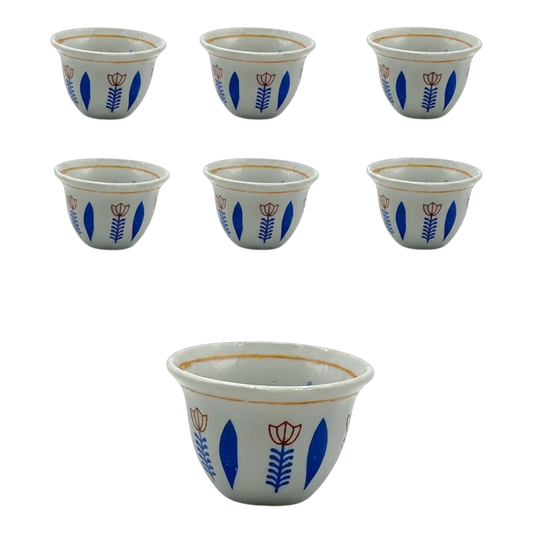 Lebanese Traditional Coffee Cups - Set of 12 Pcs