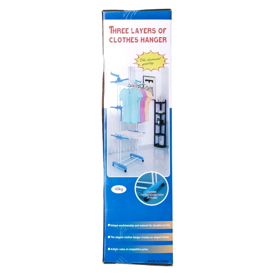 Blue Clothes Hanger - 3 Layers