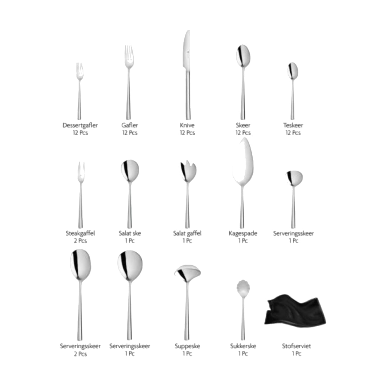 Dorsch Elegance Cutlery Set – 72 Pieces – Premium Dining Collection