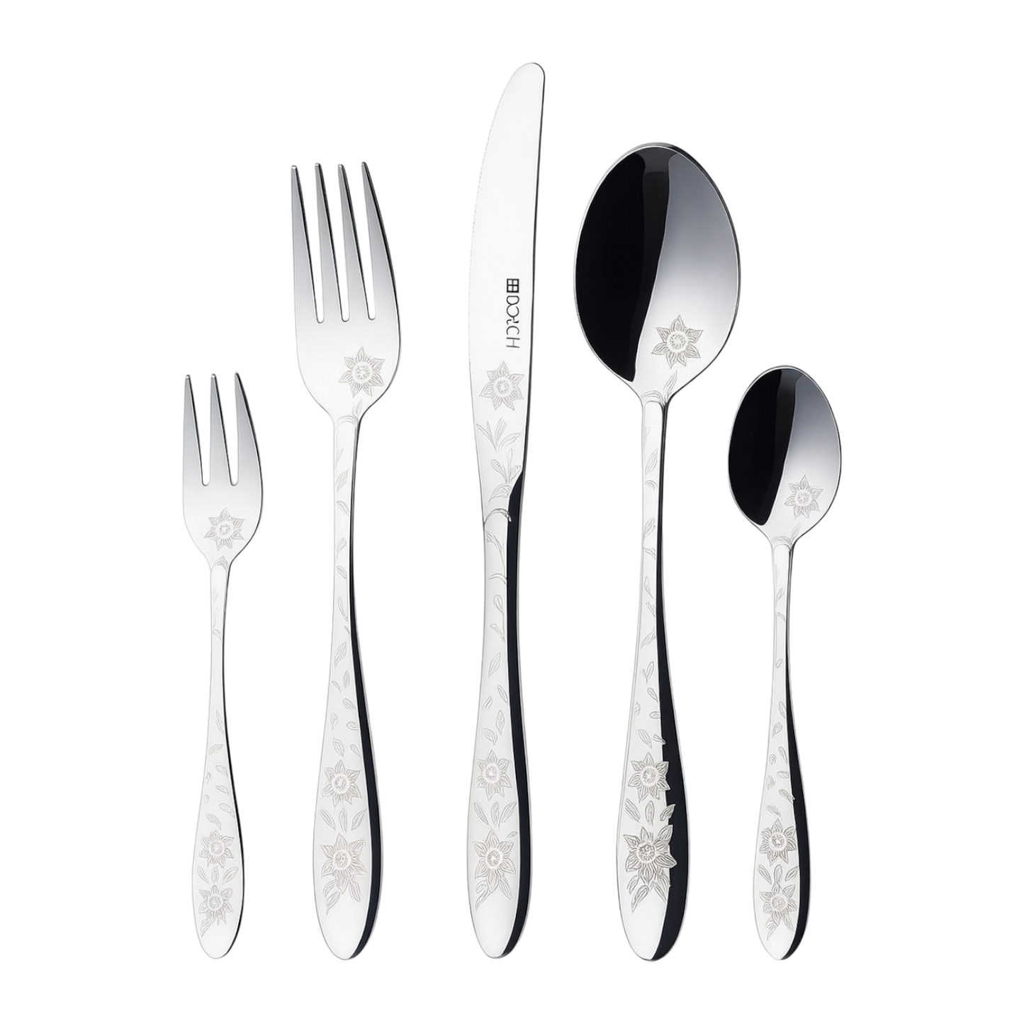 Dorsch Rose Cutlery Set – 72 Pieces – Elegant Floral Dining Collection