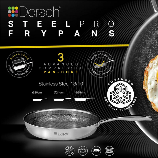 Dorsch SteelPro Fry Pan - 28cm
