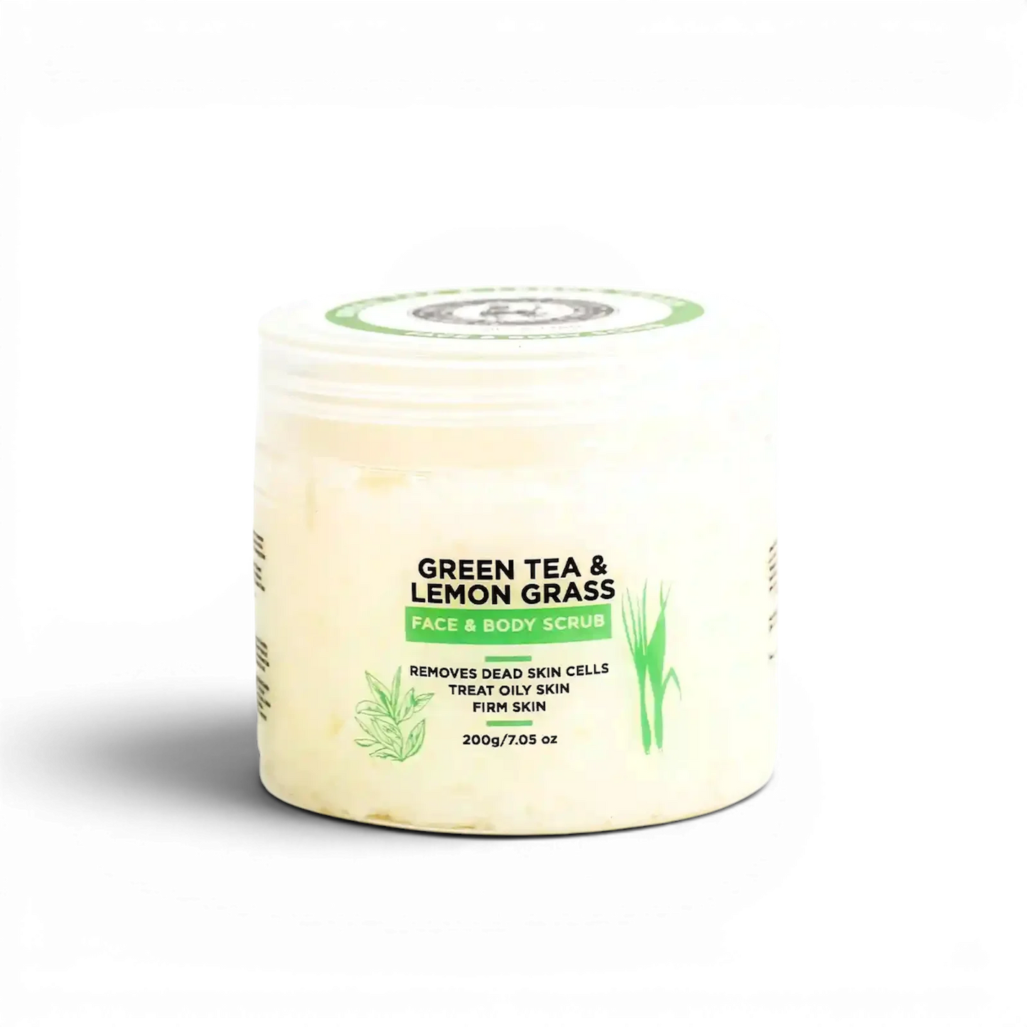 Khan Al Saboun Green Tea & Lemongrass Face & Body Scrub – 200g