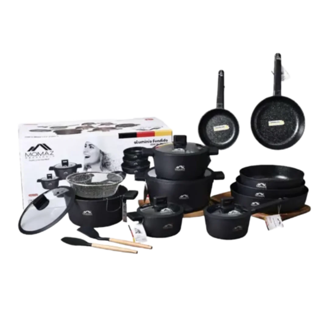 Momaz Granite Cookware Set - 18 Pcs