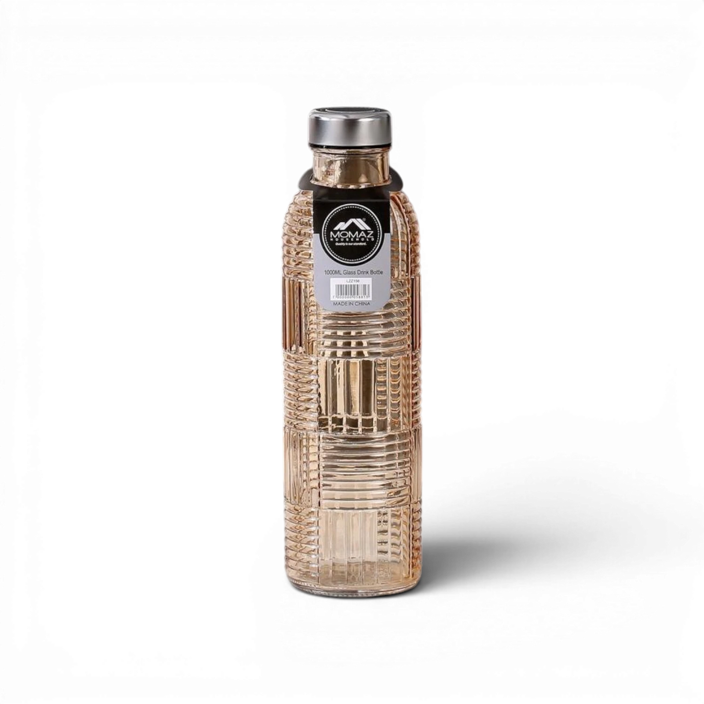 Momaz Household Glass Drink Bottle LZZ156 1000ml - Honey Brown