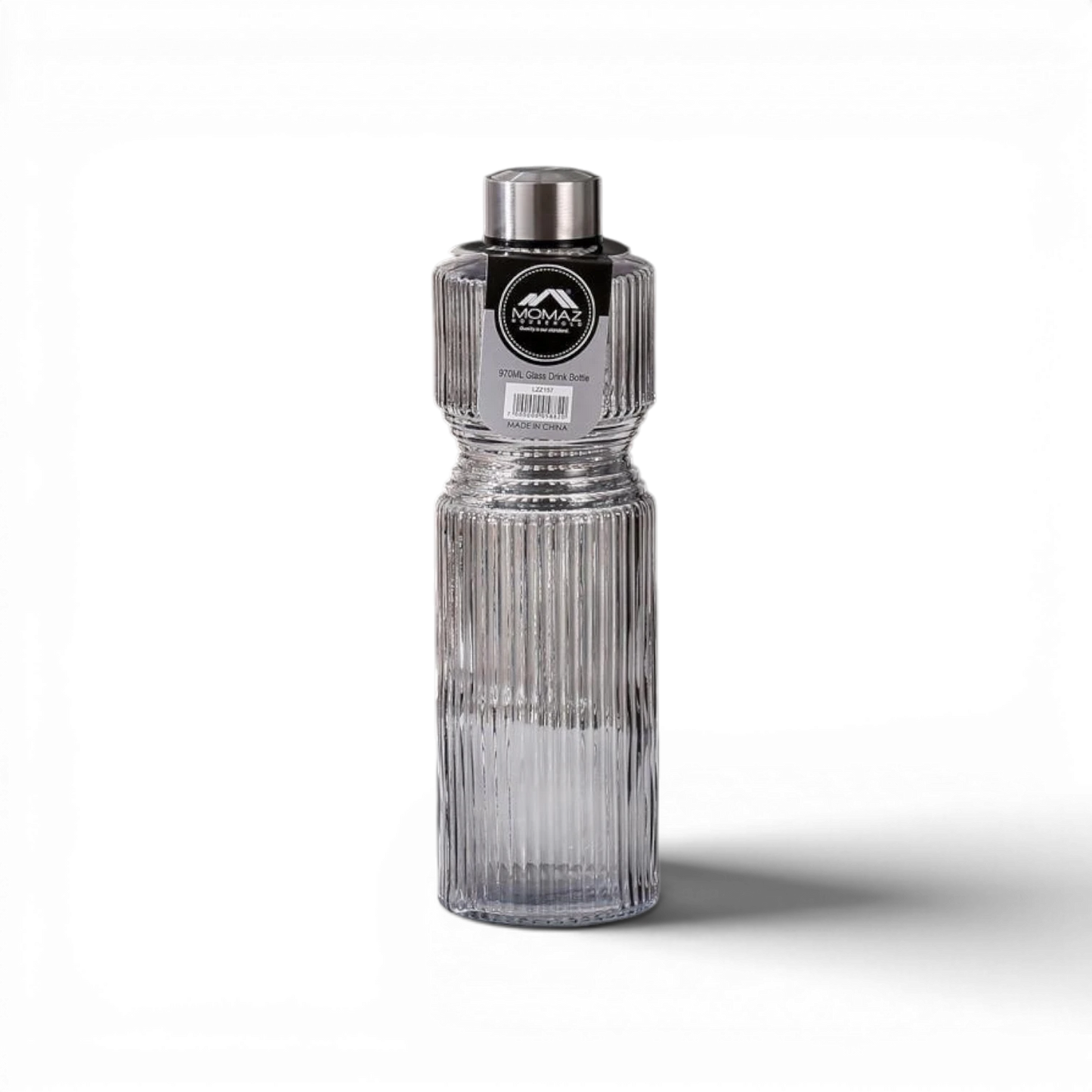 Momaz Household Glass Drink Bottle LZZ157 970ml - Grey