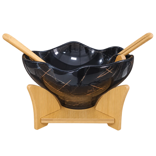 Momaz Salad Bowl With Bambo Base
