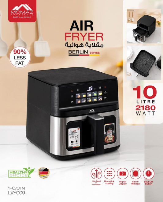 Momaz Berlin Series Air Fryer – 10 Liters