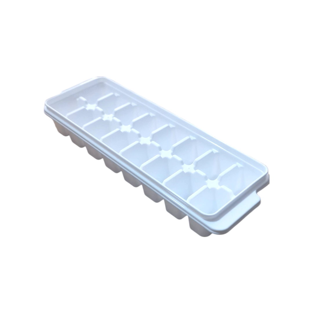 Square Ice Cube Tray - White