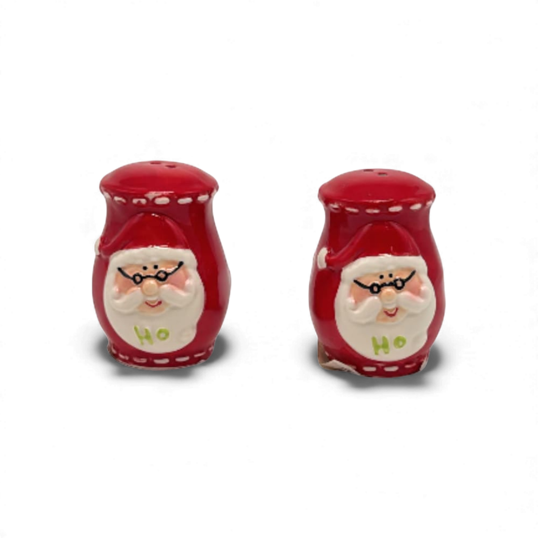 Santa Ceramic Salt And Pepper Shakers – Set of 2