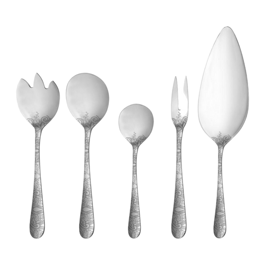 Dorsch Lavanda Elegant Engraved Cutlery Set 72 pcs
