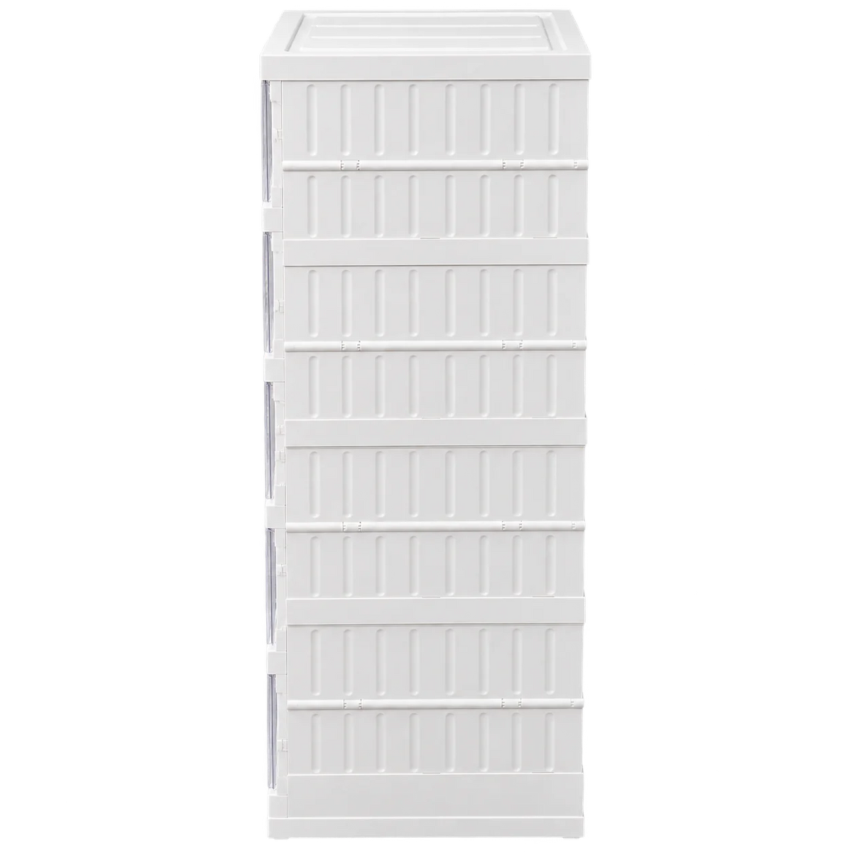6-Tier Clear Plastic Storage Organizer Tower with Drawers