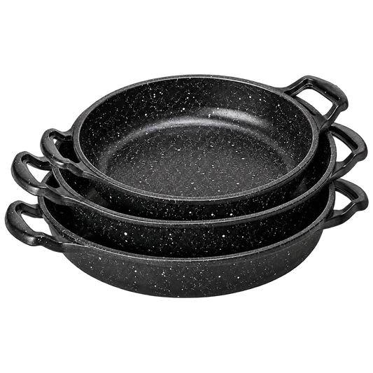 Non-Stick Granite Bakeware & Roasting Pan Set – 3-Piece