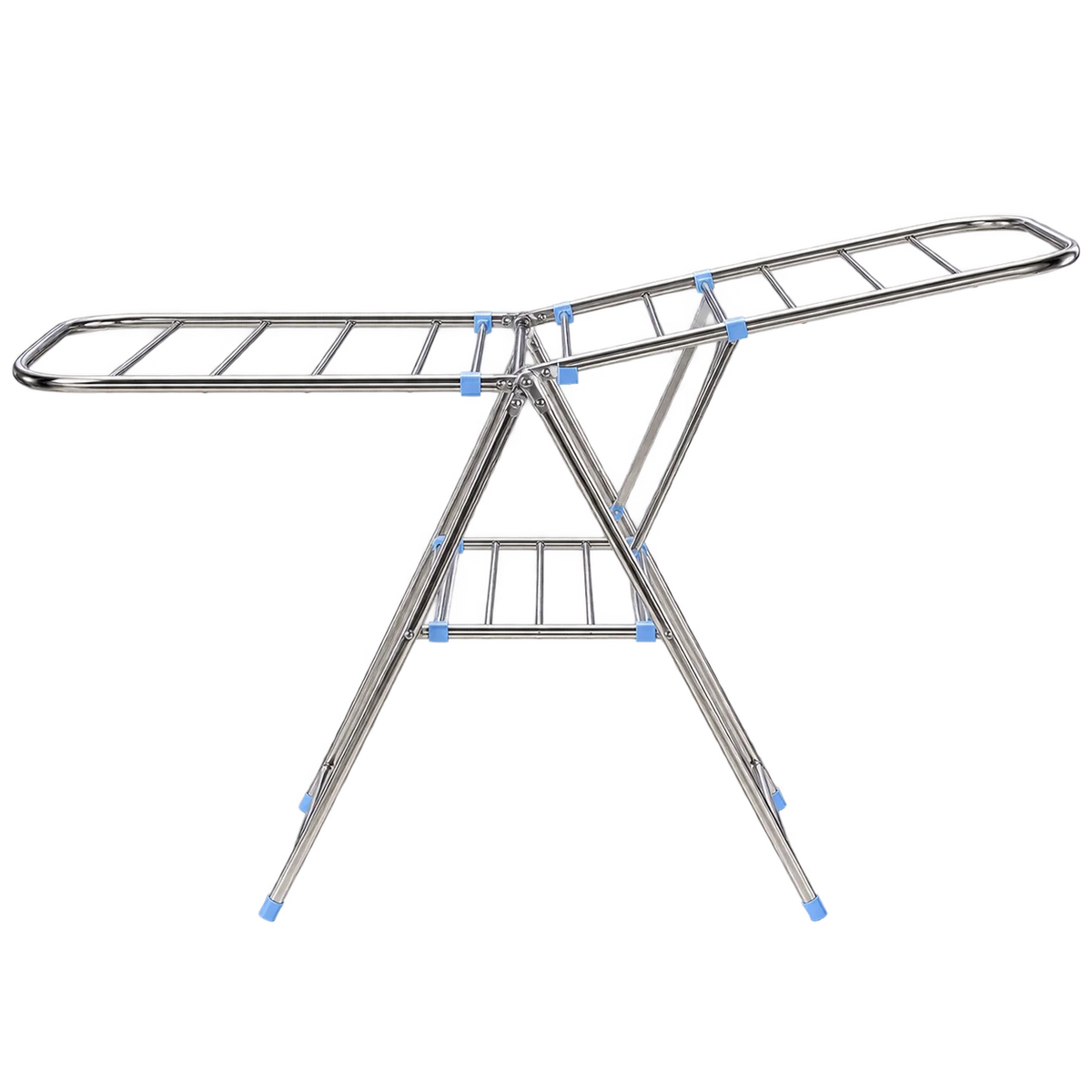 Foldable Stainless Steel Clothes Drying Rack with Gullwing Wings