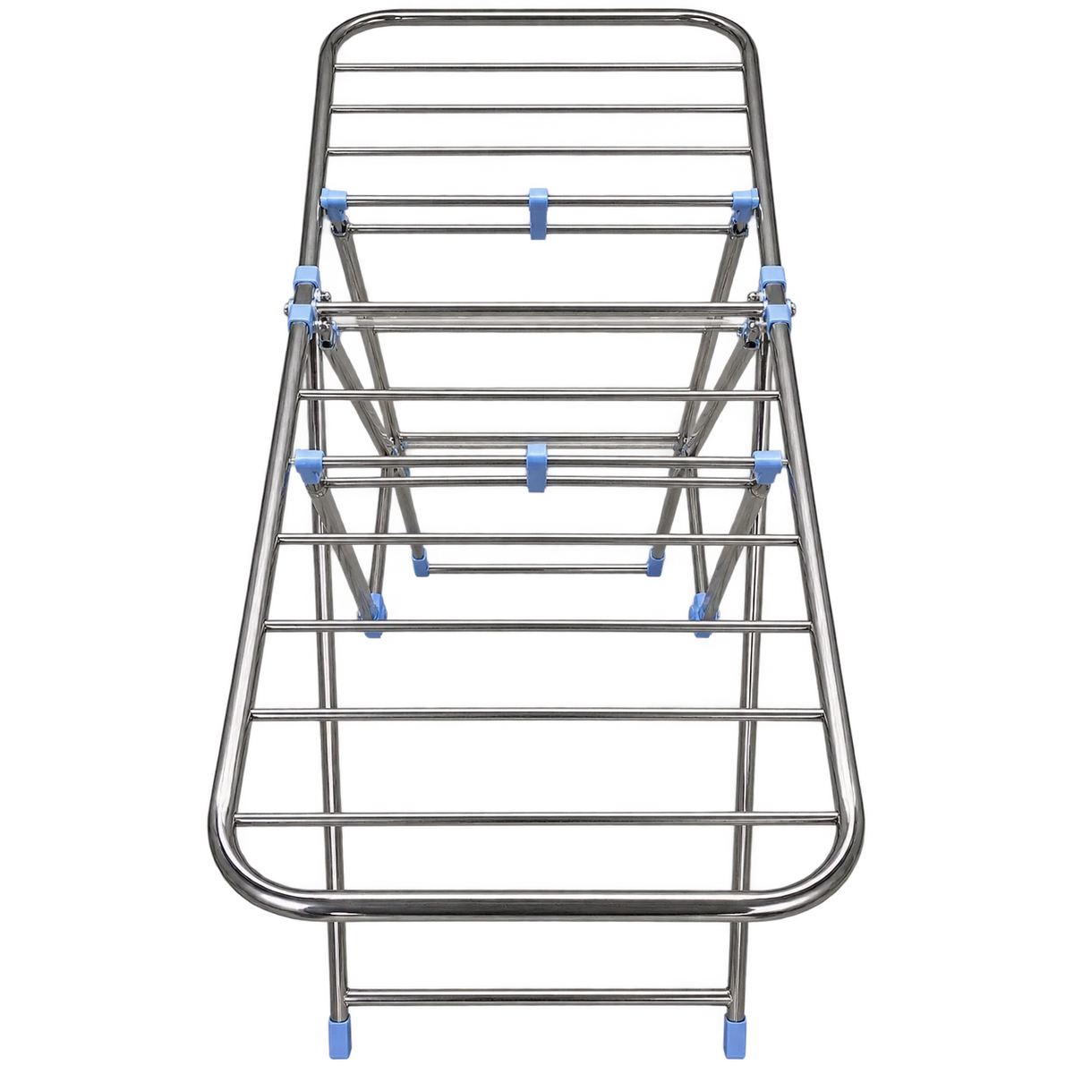 Foldable Stainless Steel Clothes Drying Rack with Gullwing Wings