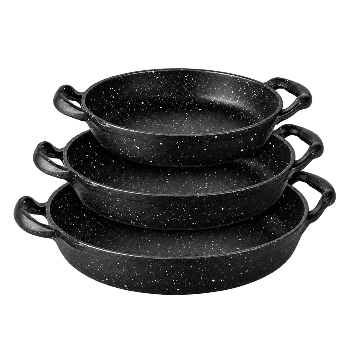 Non-Stick Granite Bakeware & Roasting Pan Set – 3-Piece