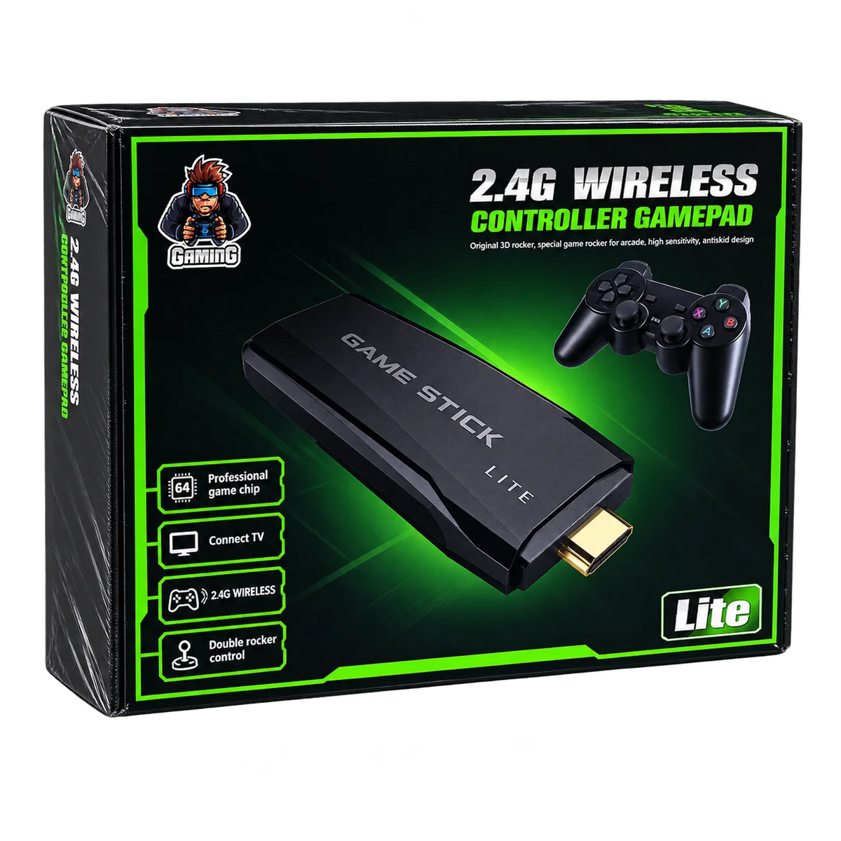 2.4G Wireless Controller Gamepad Stick Lite