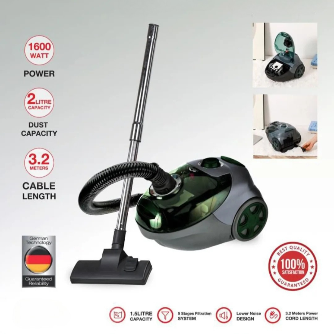 Momaz Canister Vacuum Cleaner - 1600W