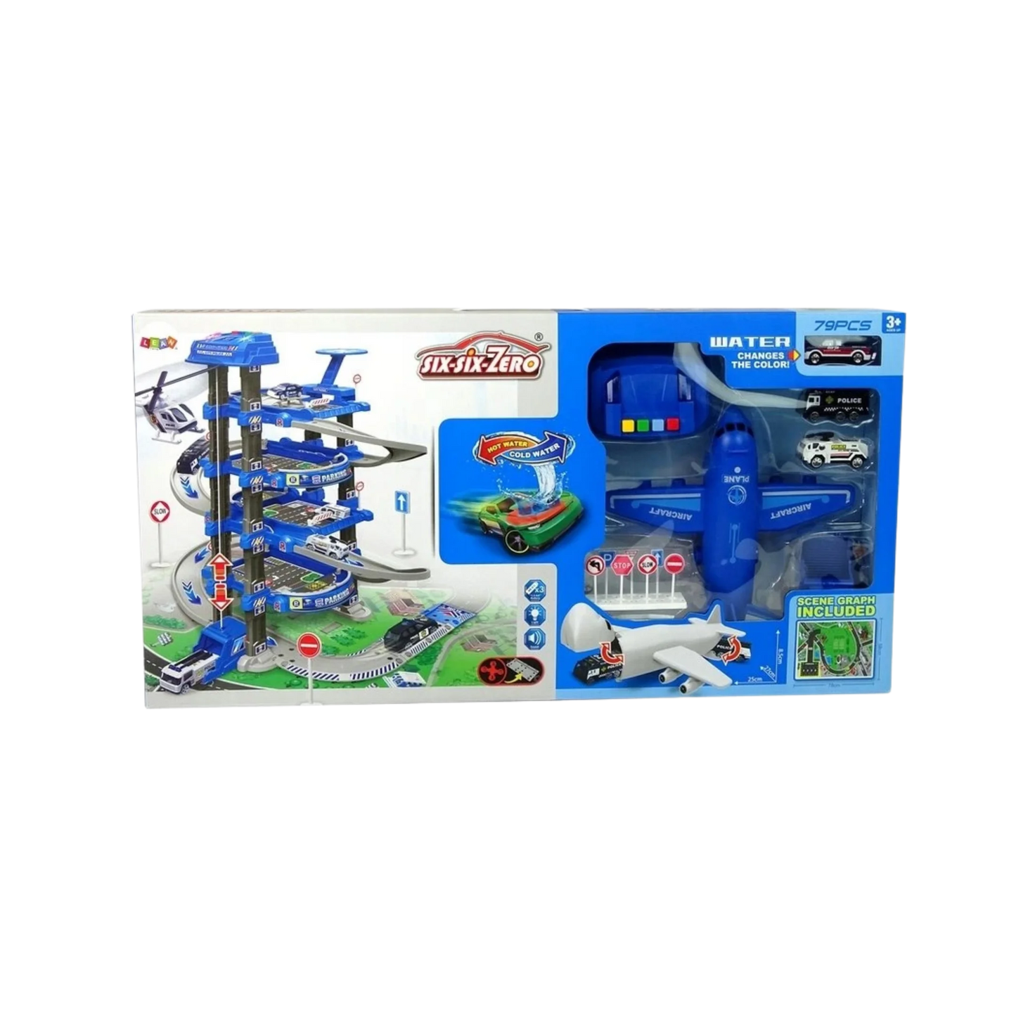 6 Six Zero Playset - Airport and Road Adventure