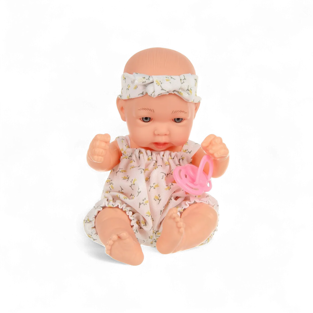 Baby Doll with Soft Braided Bed