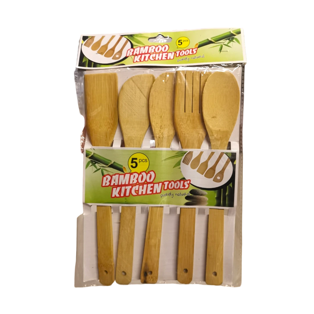 Bamboo Kitchen Tools - 5 Pcs