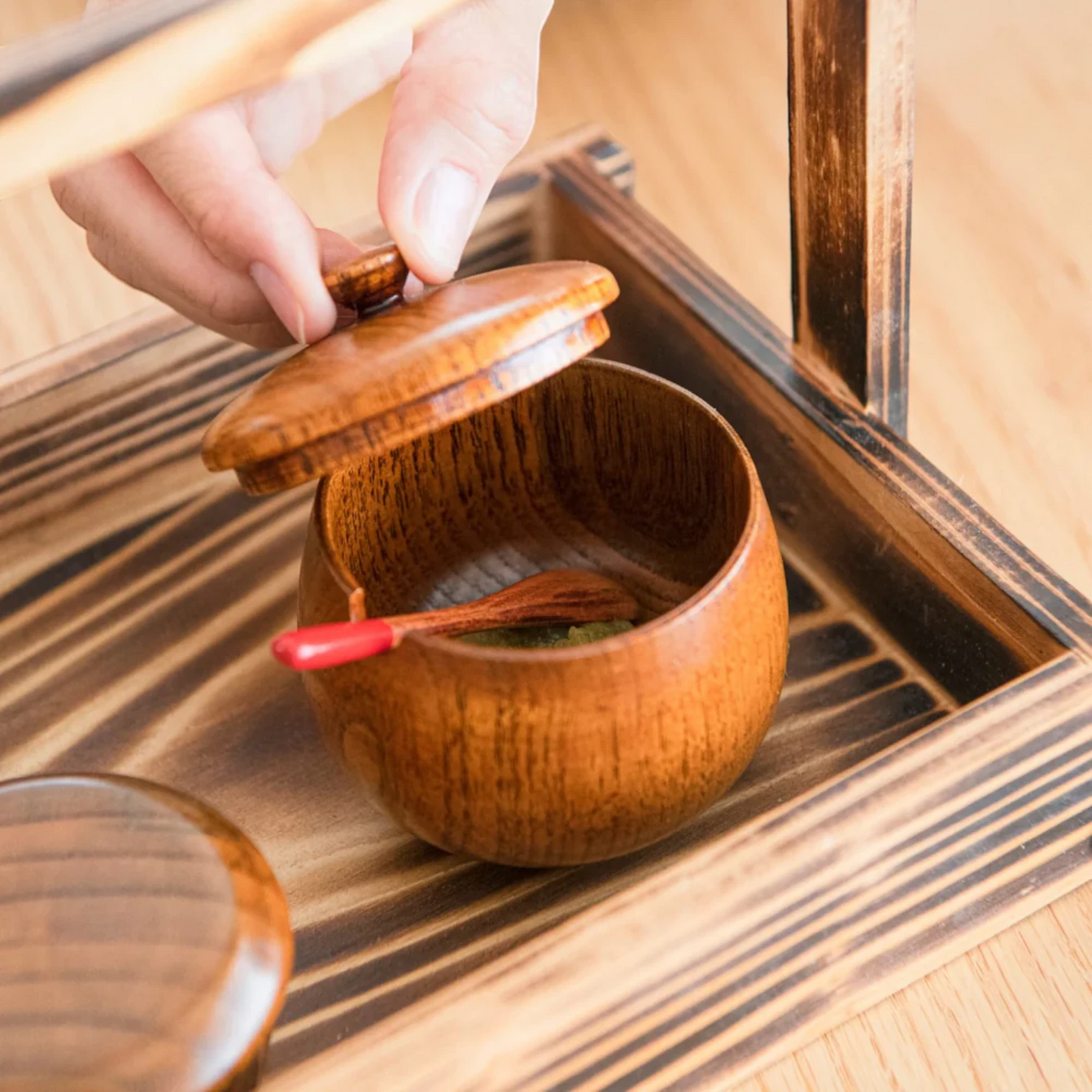 Bamboo Sugar Bowl