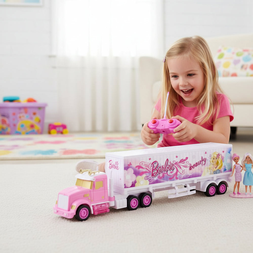 Barbie Pink Trailer Truck