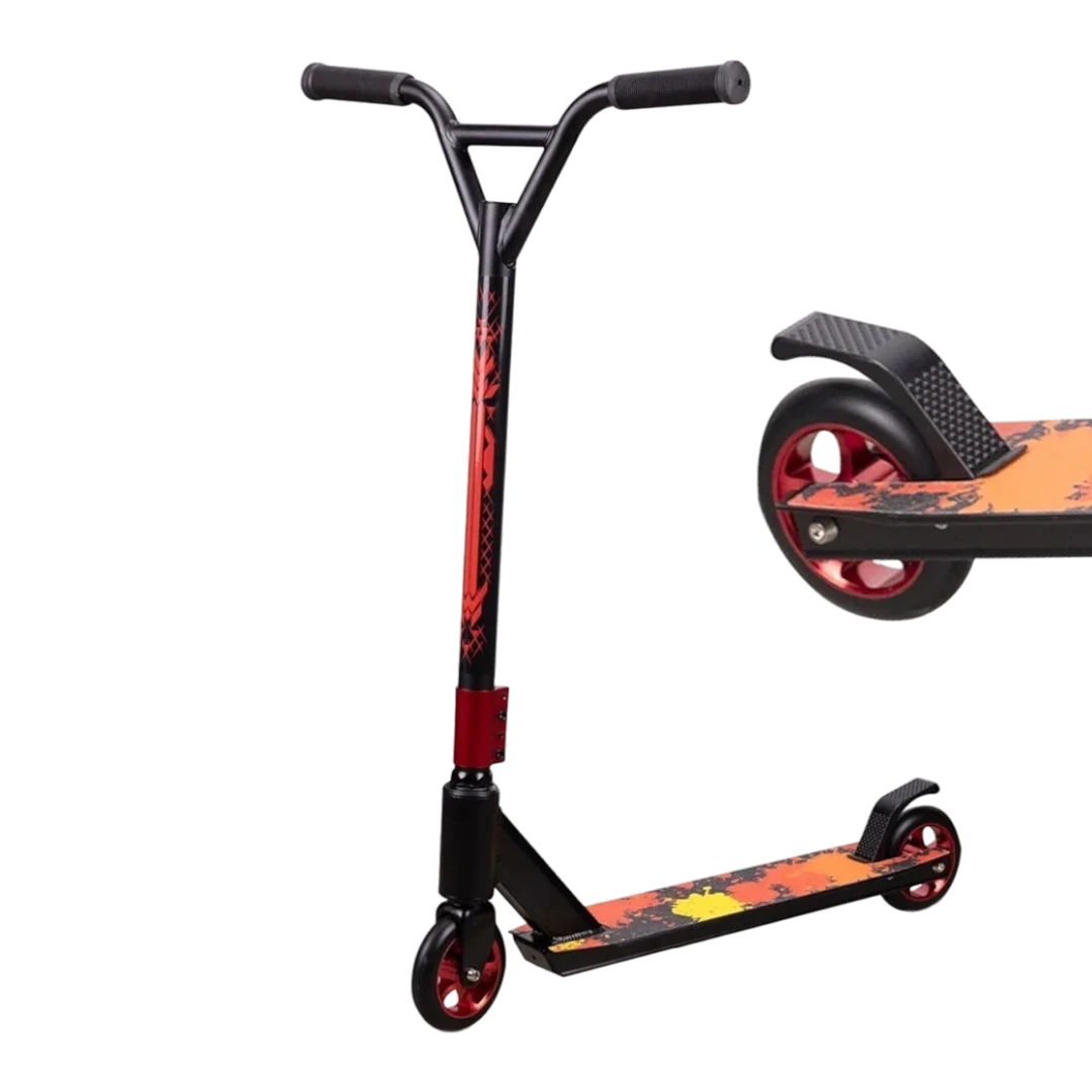 Kids Stunt Scooter - Red And Black