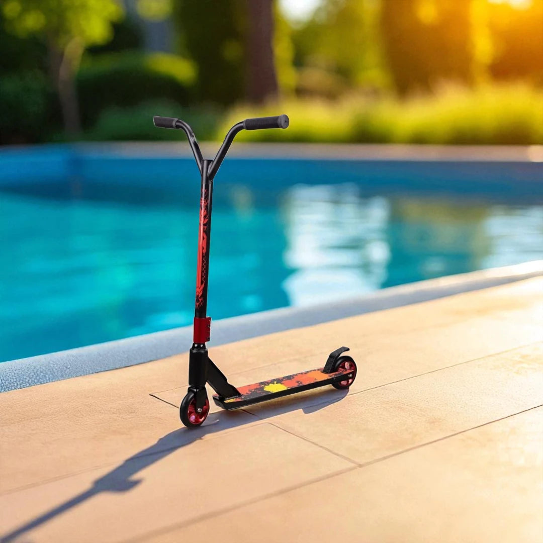 Kids Stunt Scooter - Red And Black