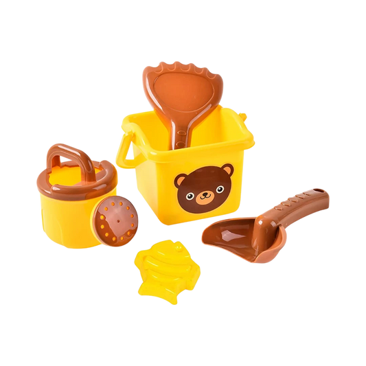 Kids Beach Bucket Set with Sand Toys - Bear Design