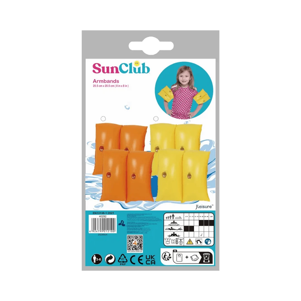 SunClub Inflatable Armbands - 20.5 x 20.5 Cm