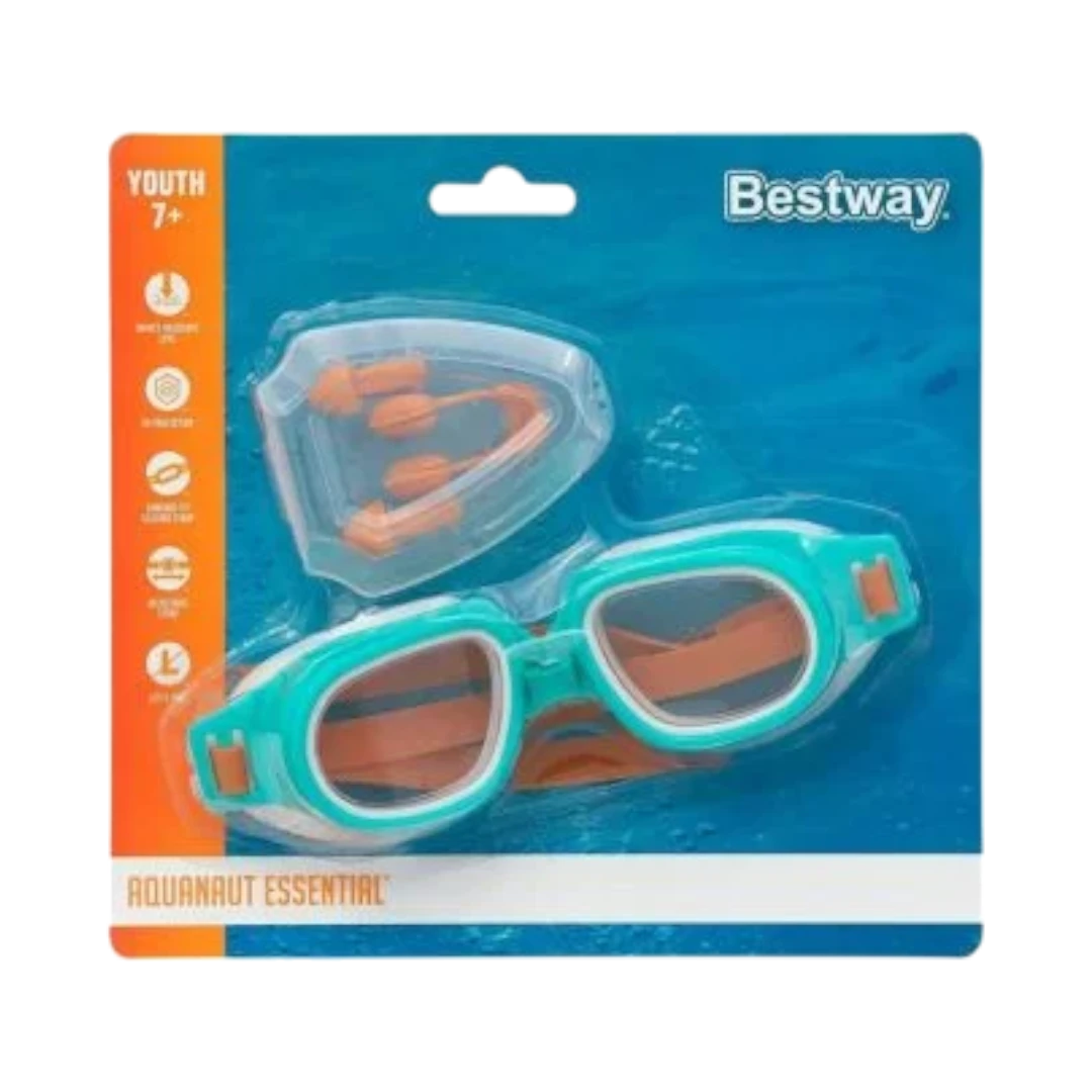 Bestway Youth Swimming Goggles Aquanaut Essential Set - Turquoise