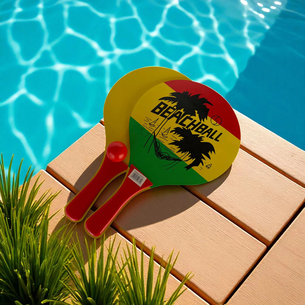 Beach Paddle Ball Set – 2 Rackets & Ball