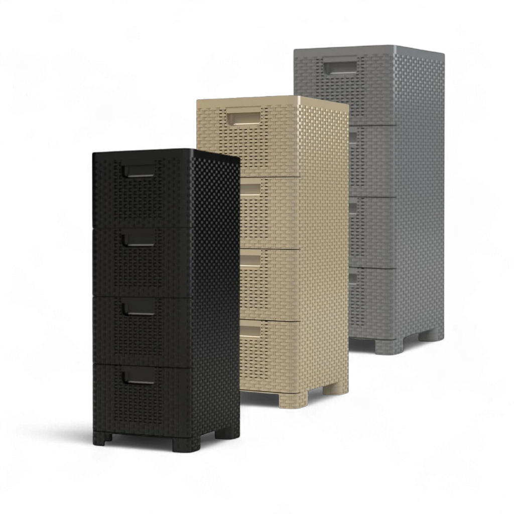 Plastic Storage Drawer Unit