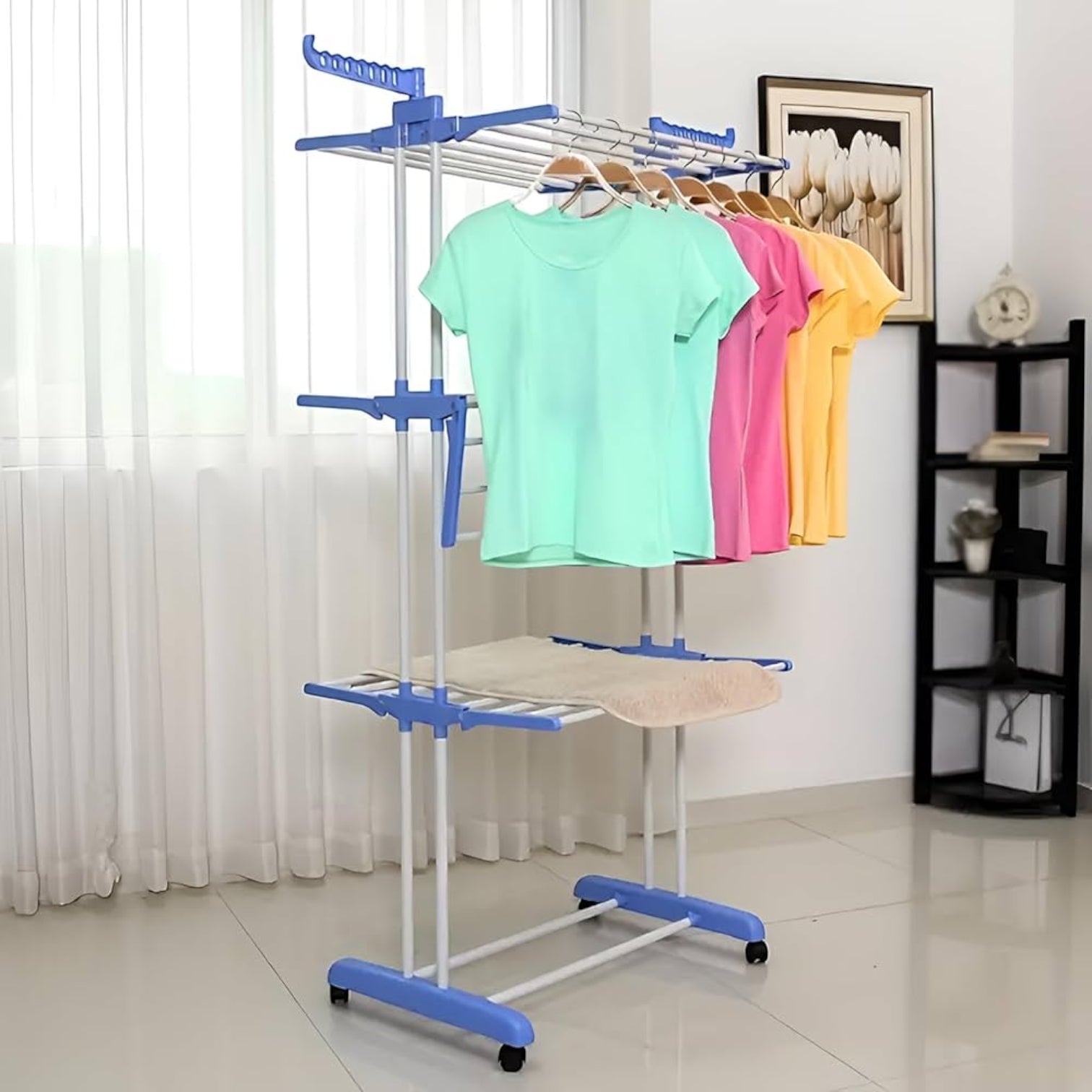 Blue Clothes Hanger - 3 Layers