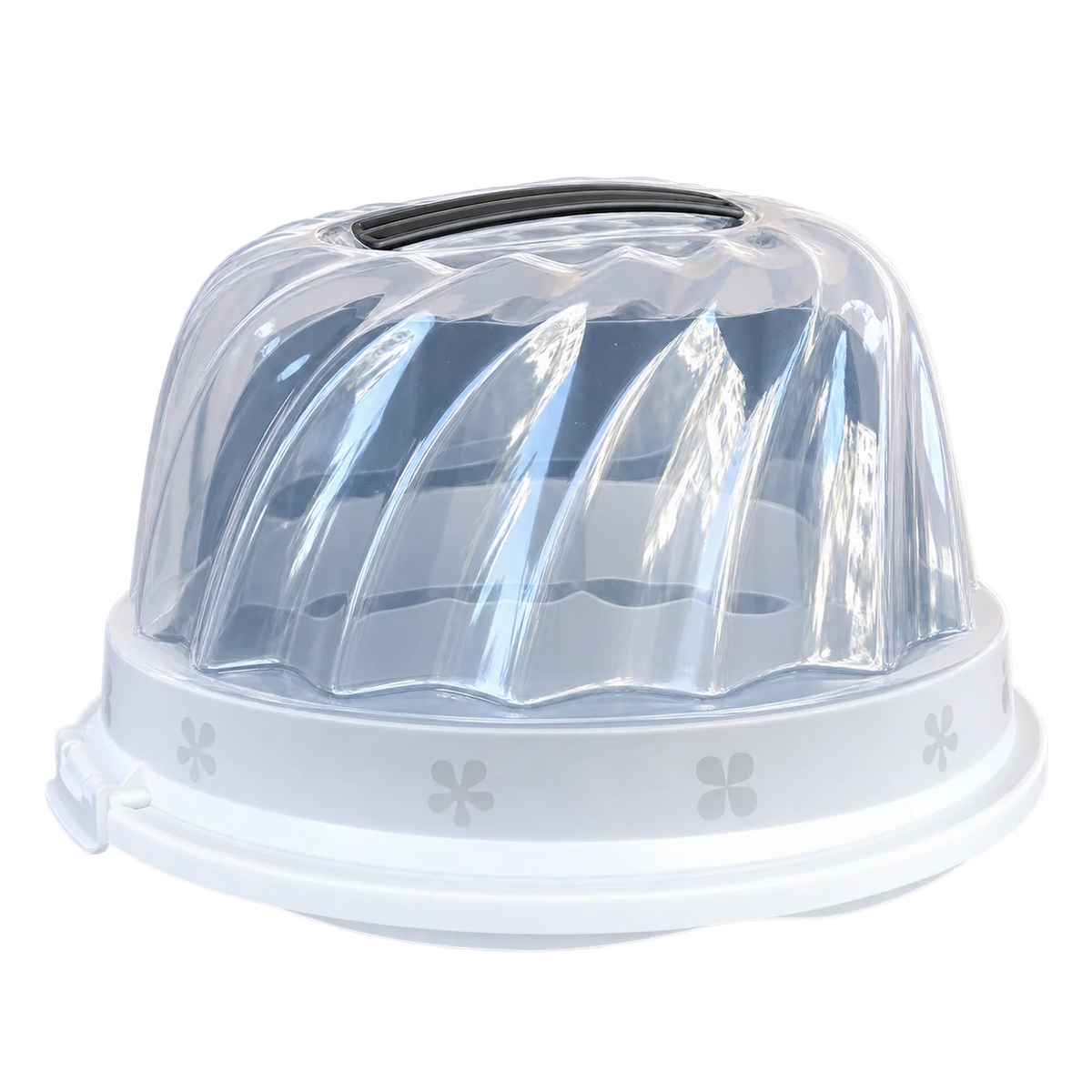Cake Carrier With Handle - White