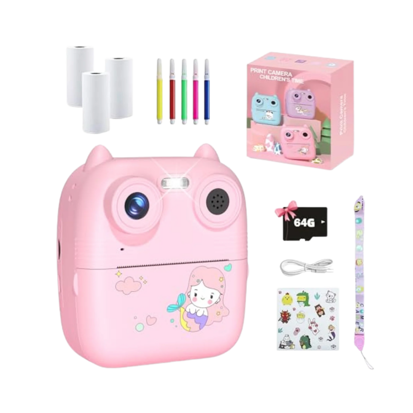 Children's Digital Print Camera Colorful For Kids