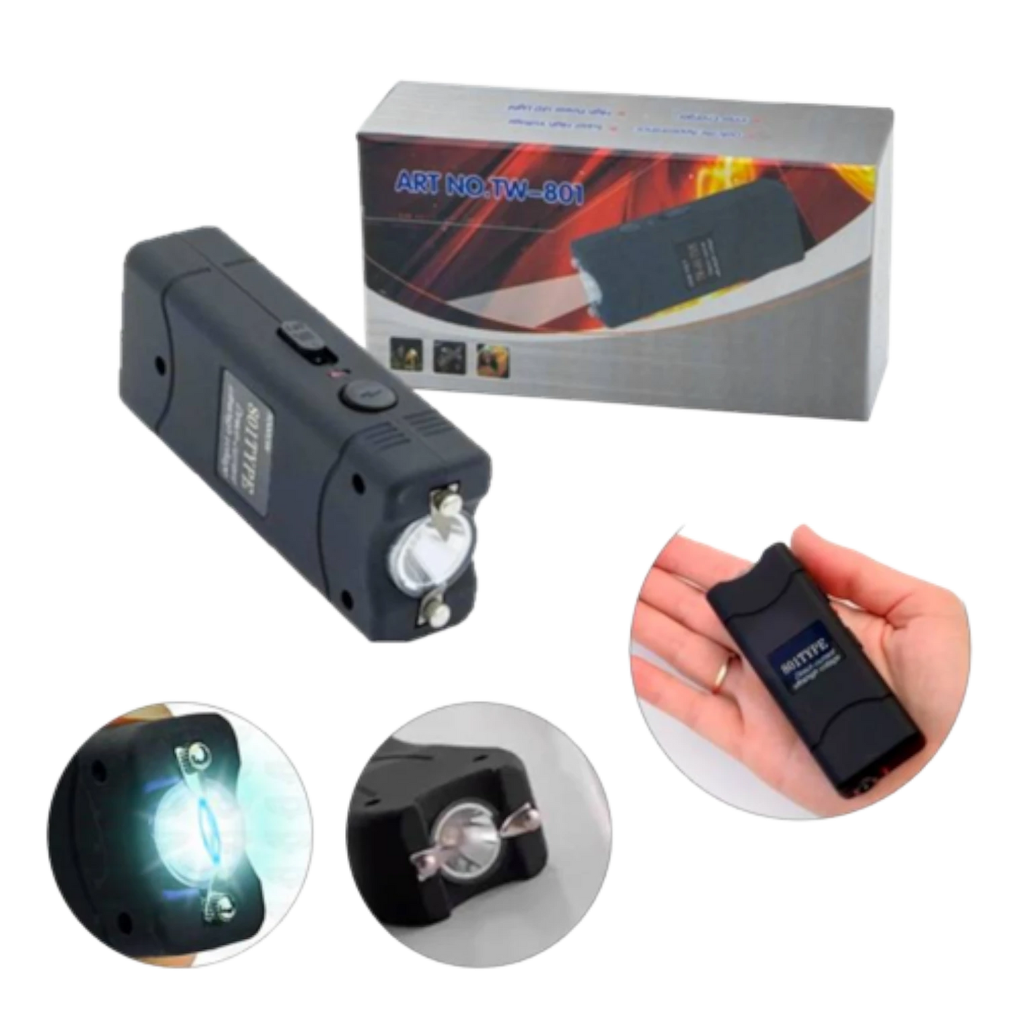 Compact Protective Flashlight – 801 Type