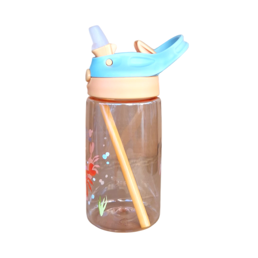 Cute Water Bottle With Straw For Kids