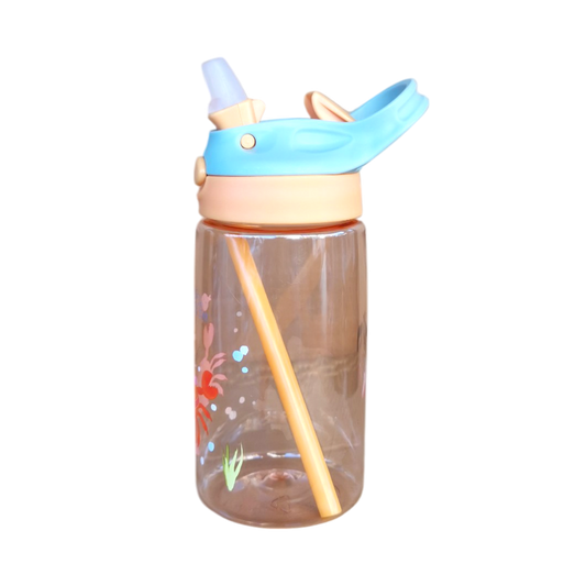 Cute Water Bottle With Straw For Kids