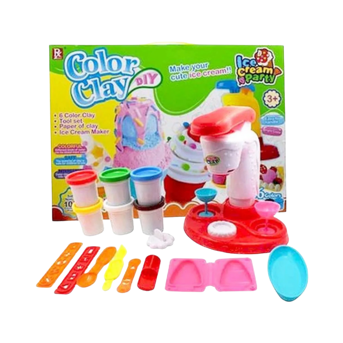 DIY Color Clay Ice Cream Party Set