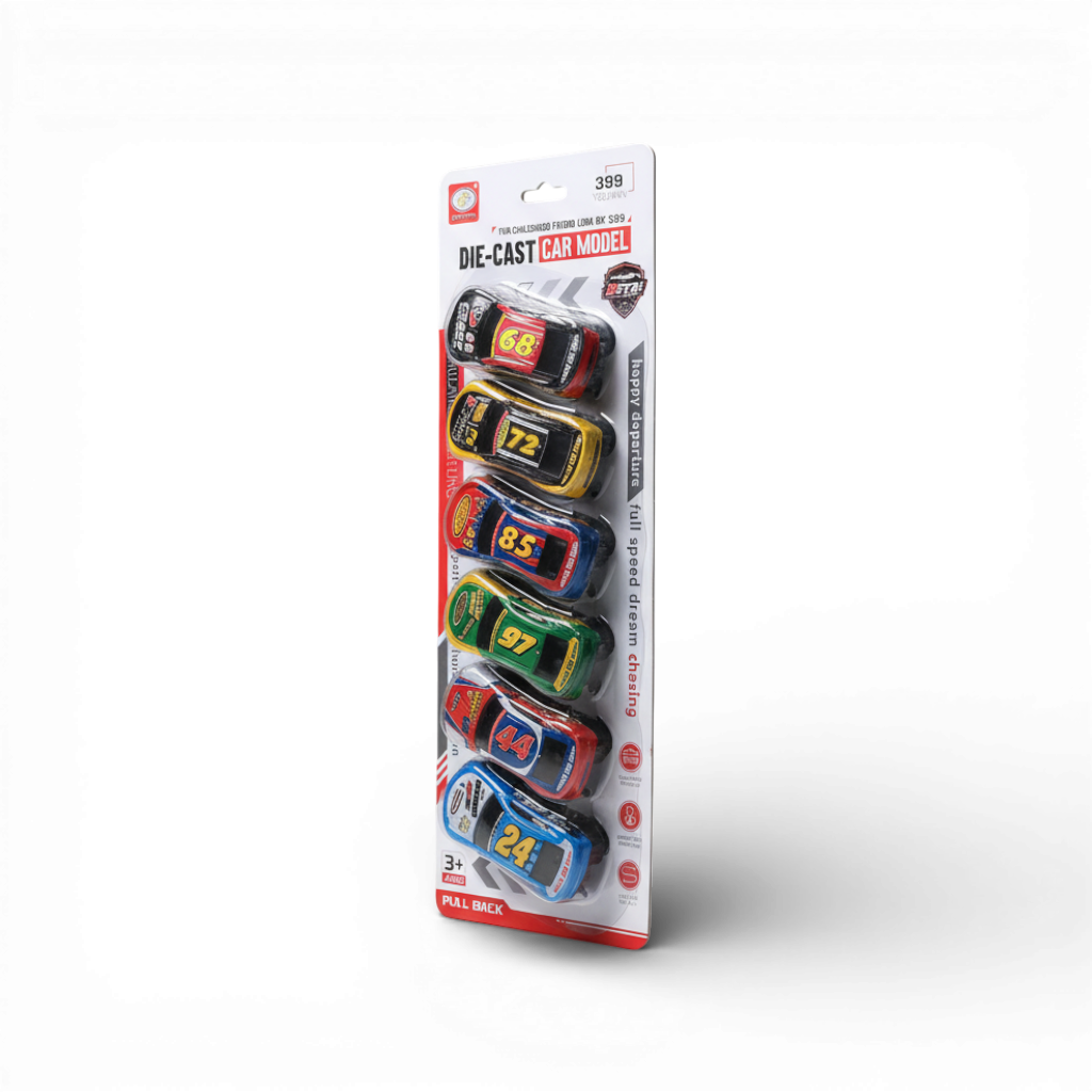 Die-Cast Car Model Set - 6 Cars