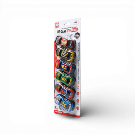 Die-Cast Car Model Set - 6 Cars