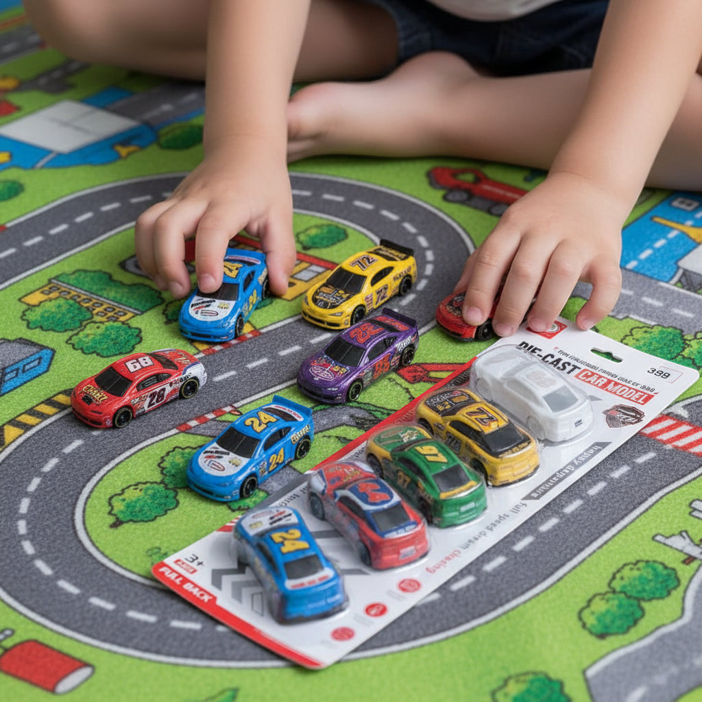 Die-Cast Car Model Set - 6 Cars