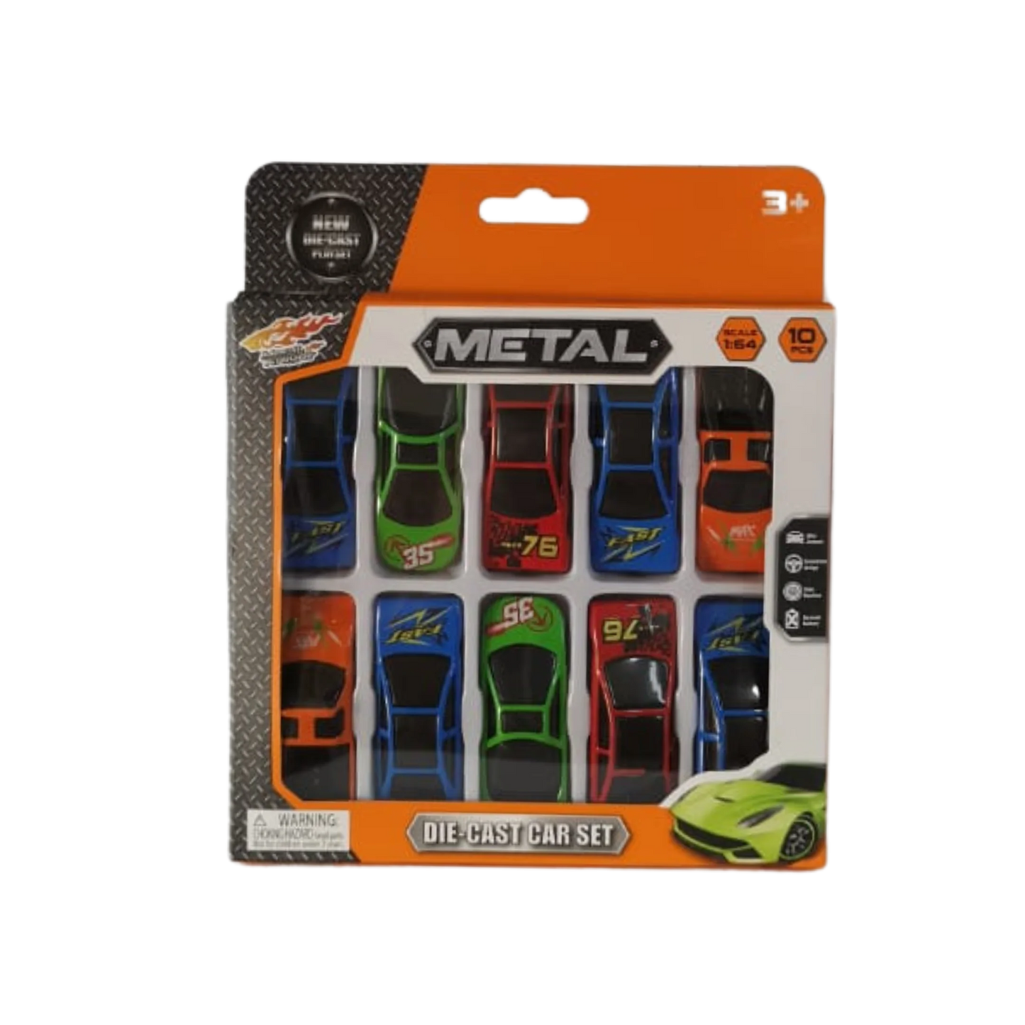 Die Cast Car Set - 10 Cars