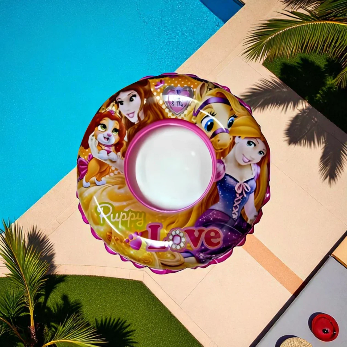 Disney Princess  Inflatable Swim Ring – Kids Swimming Pool Float