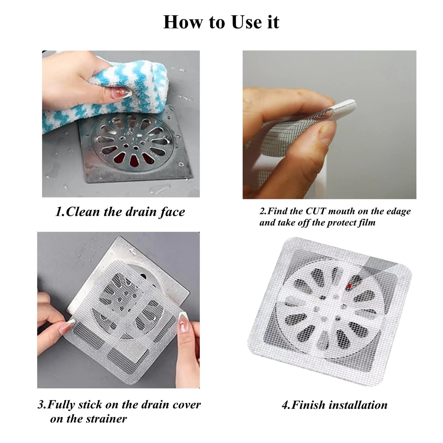 CMIK Floor Drain Sticker - 10 Pieces