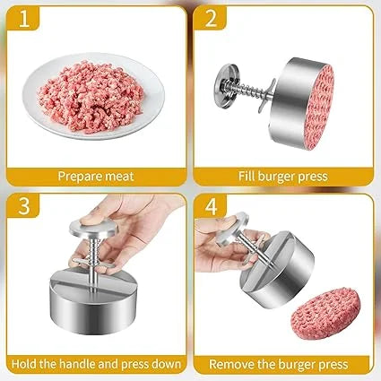 Momaz Burger Press - Stainless Steel