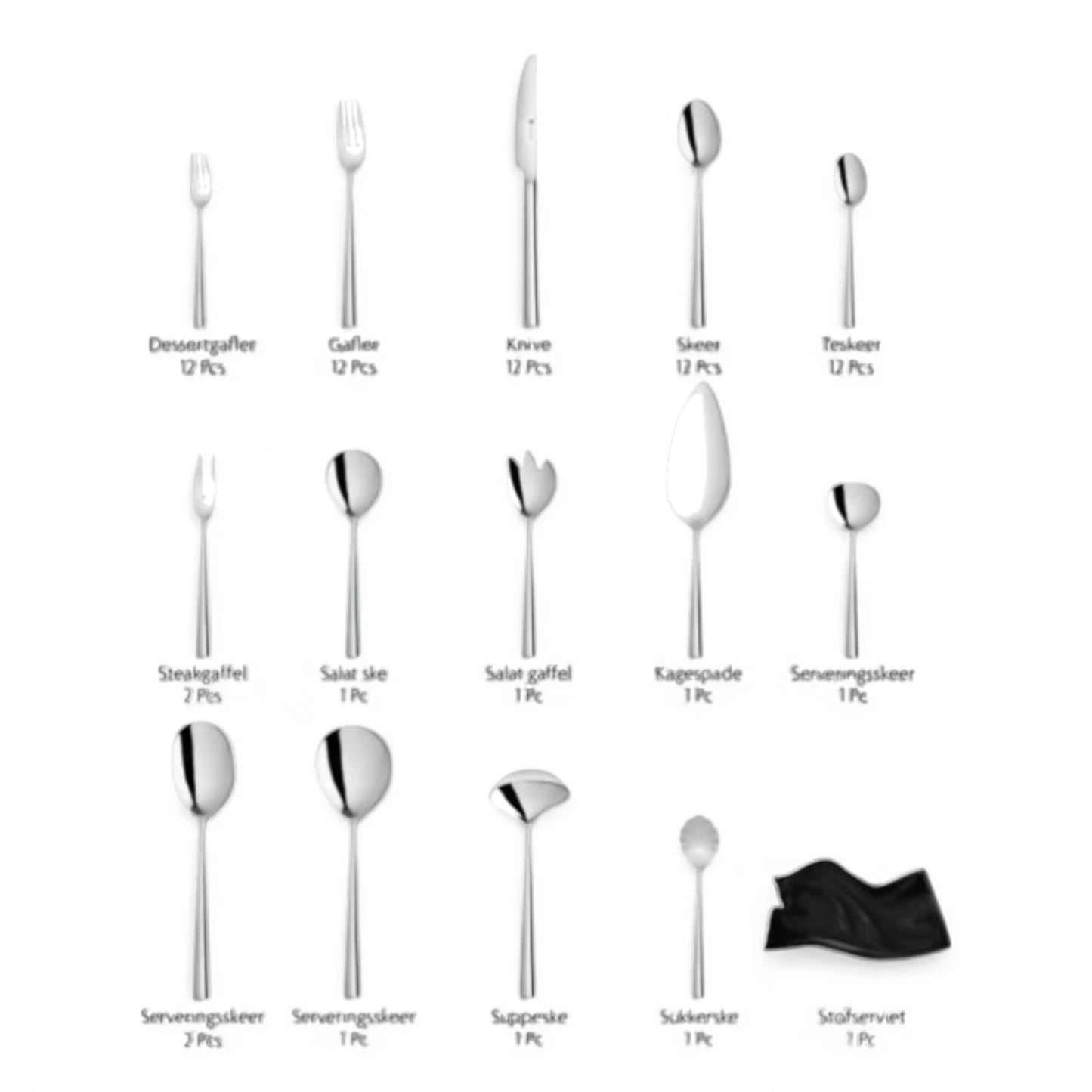 Dorsch Elegance Cutlery Set – 72 Pieces – Model DH-01995